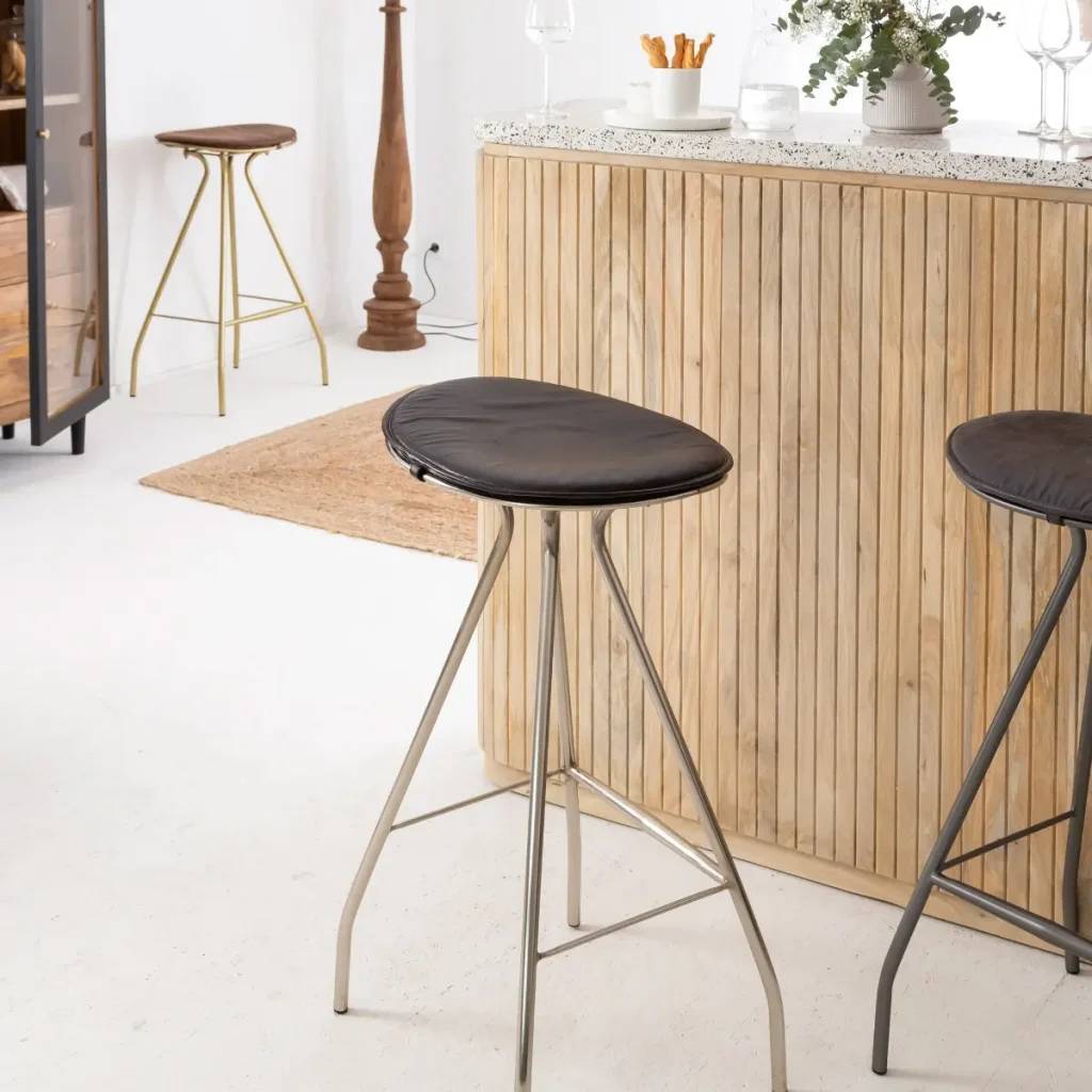 tabouret de bar en métal
