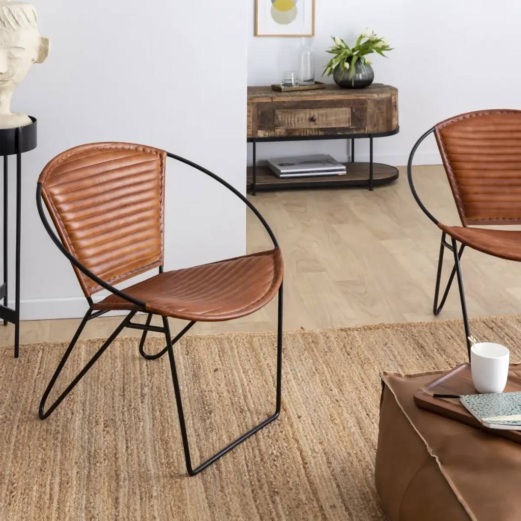 Décoration Fauteuil en Cuir