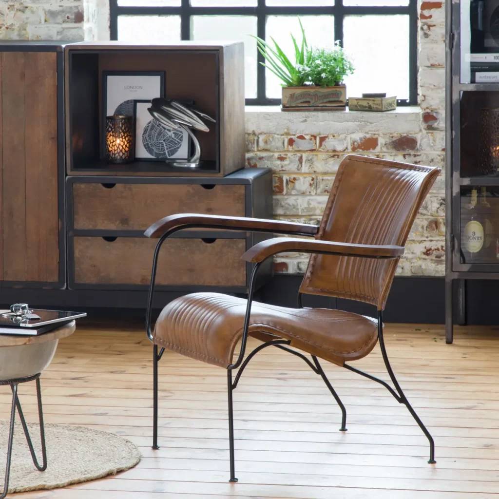 Décoration Fauteuil en Cuir