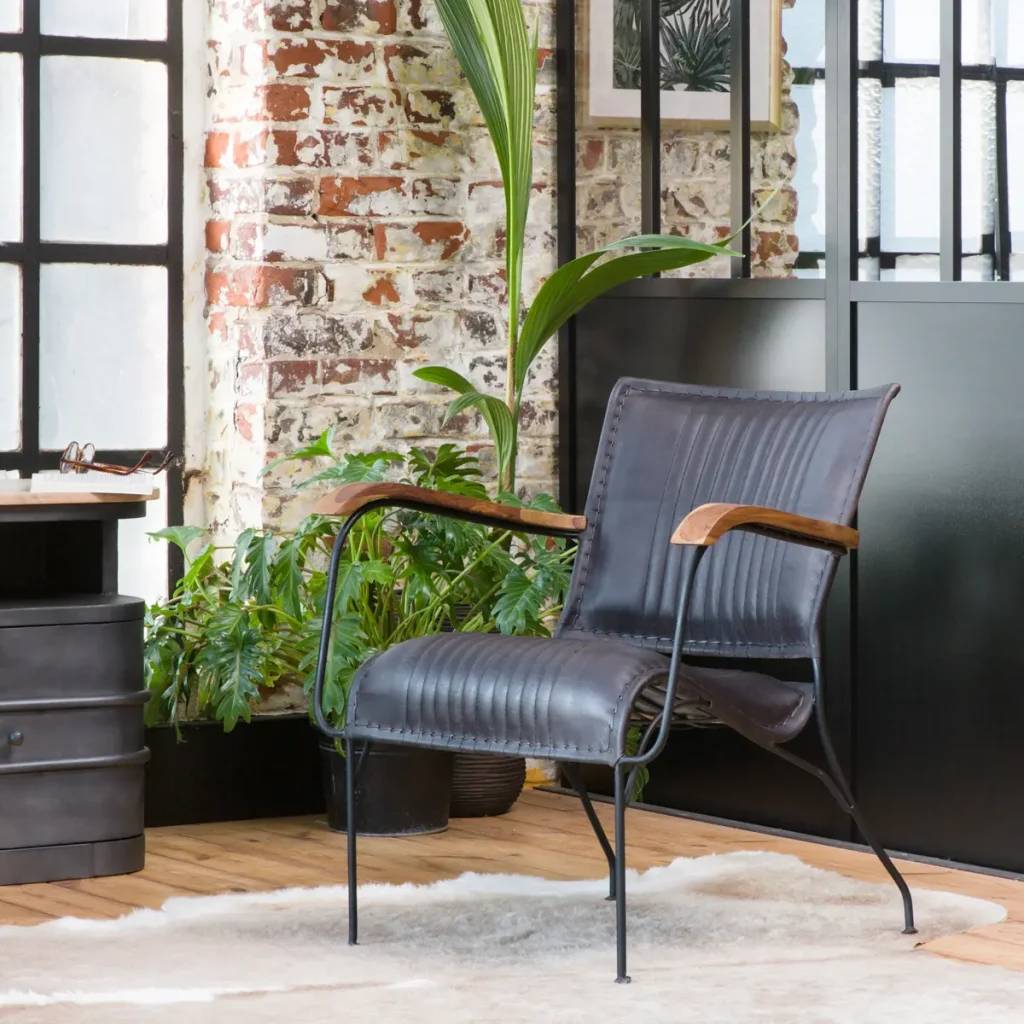Décoration Fauteuil en Cuir