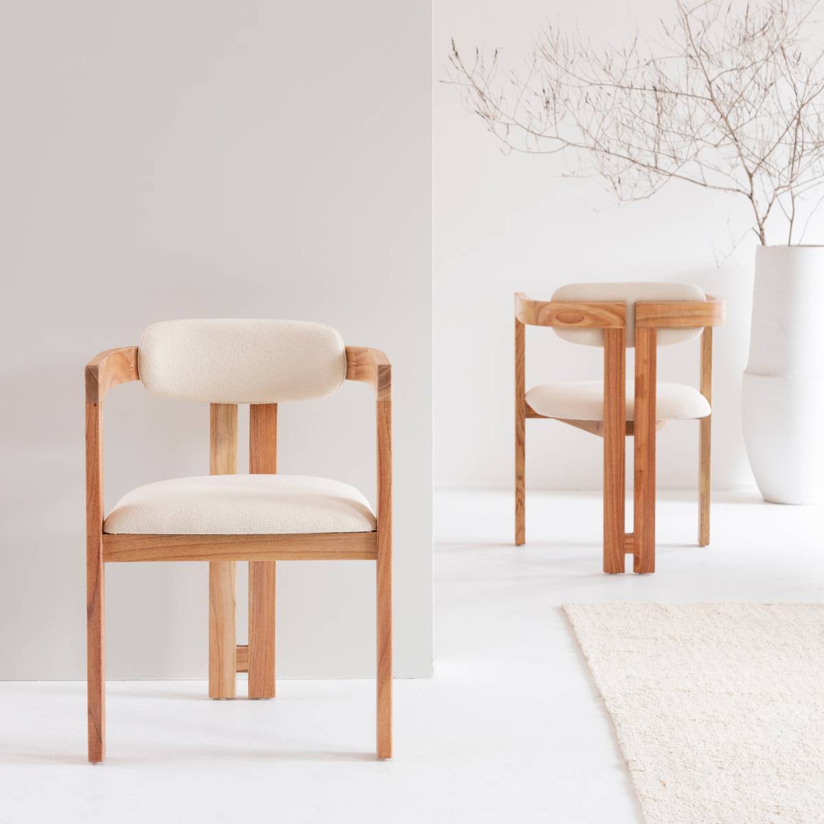 Fauteuil en bouclette