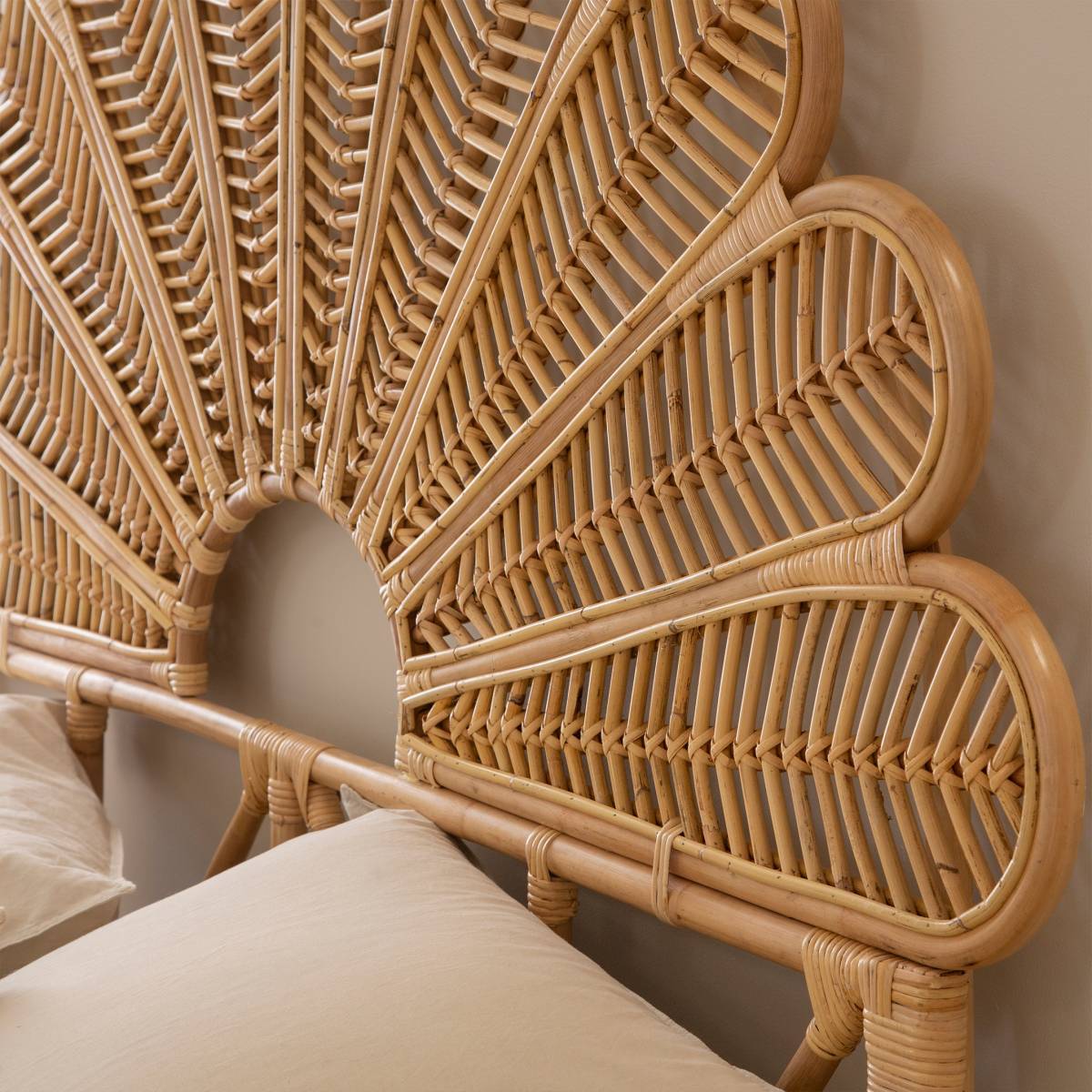 Tête de lit en rotin Rattan