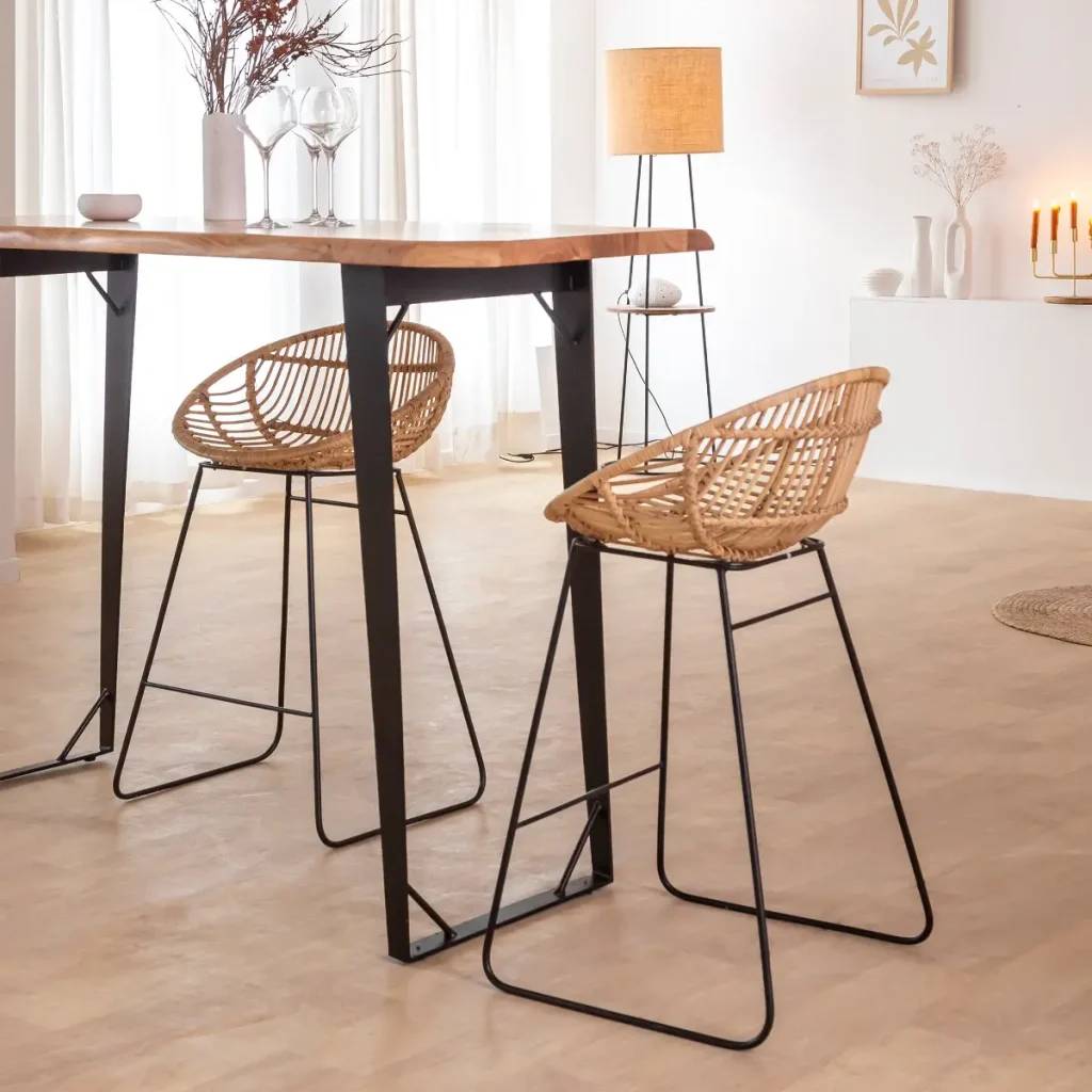 tabouret de bar en métal
