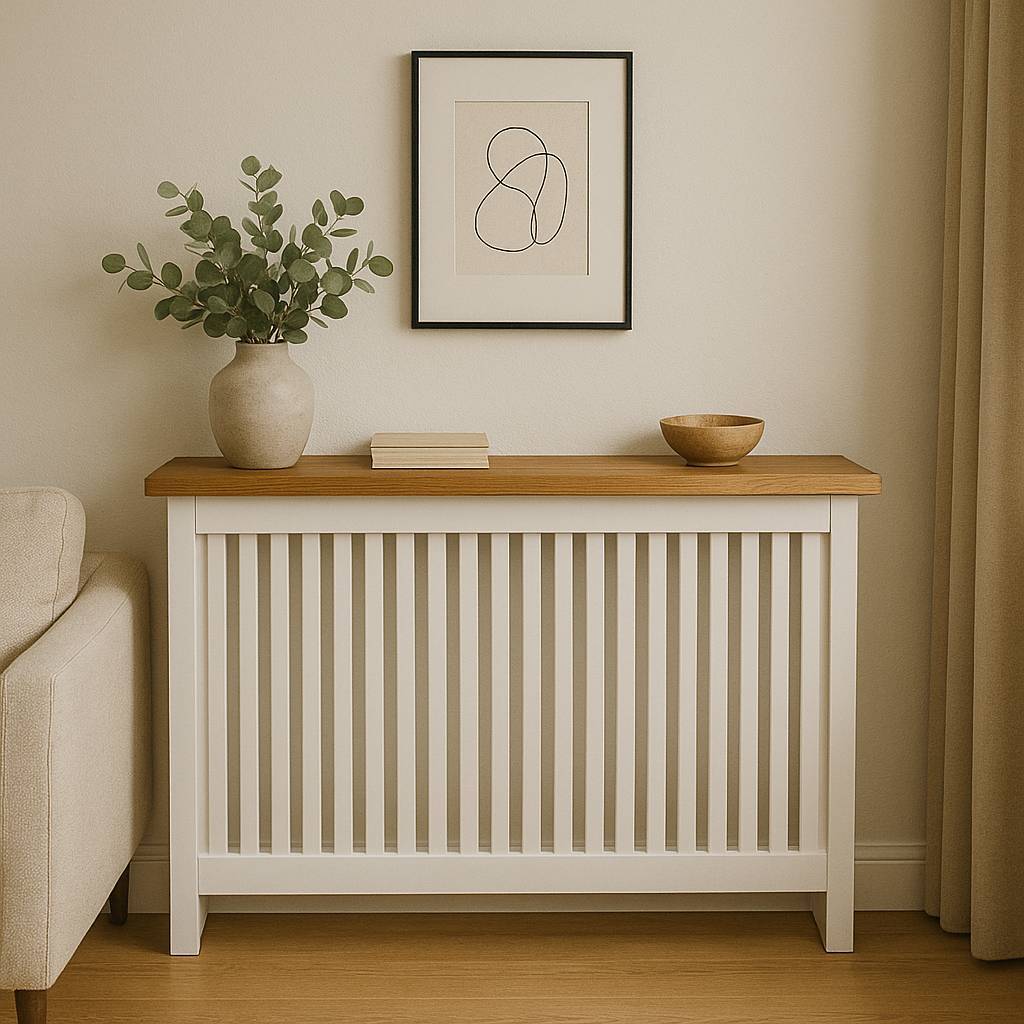 Meuble au-dessus d'un radiateur