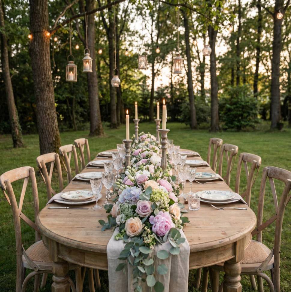 Mariage shabby chic