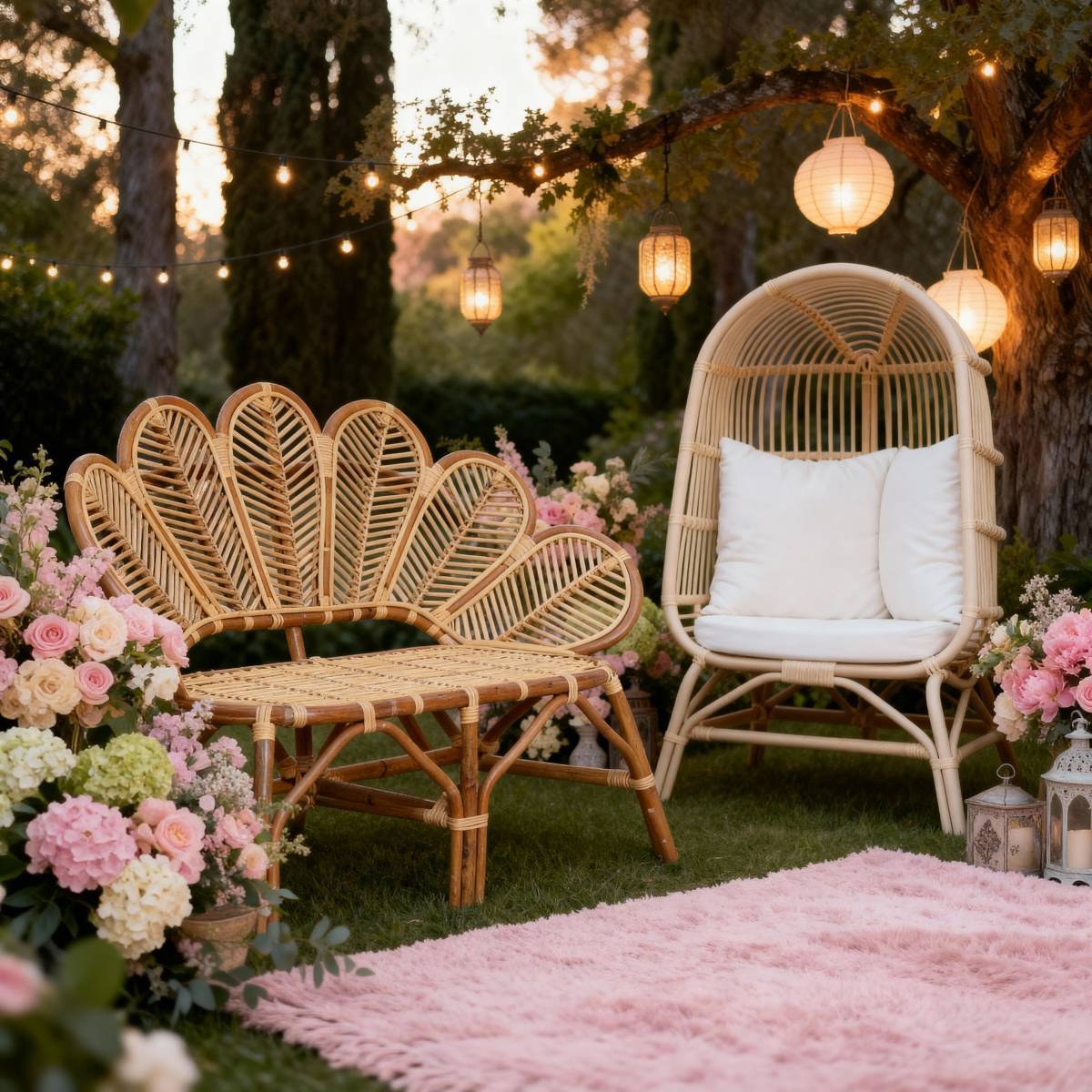 Mariage shabby chic