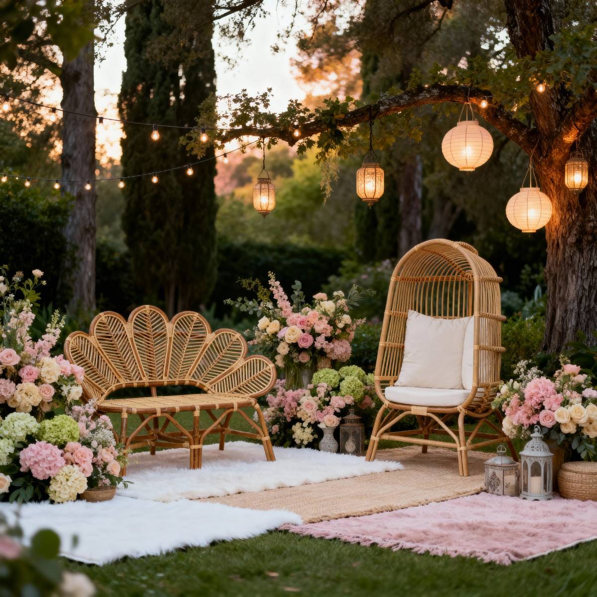 Mariage shabby chic