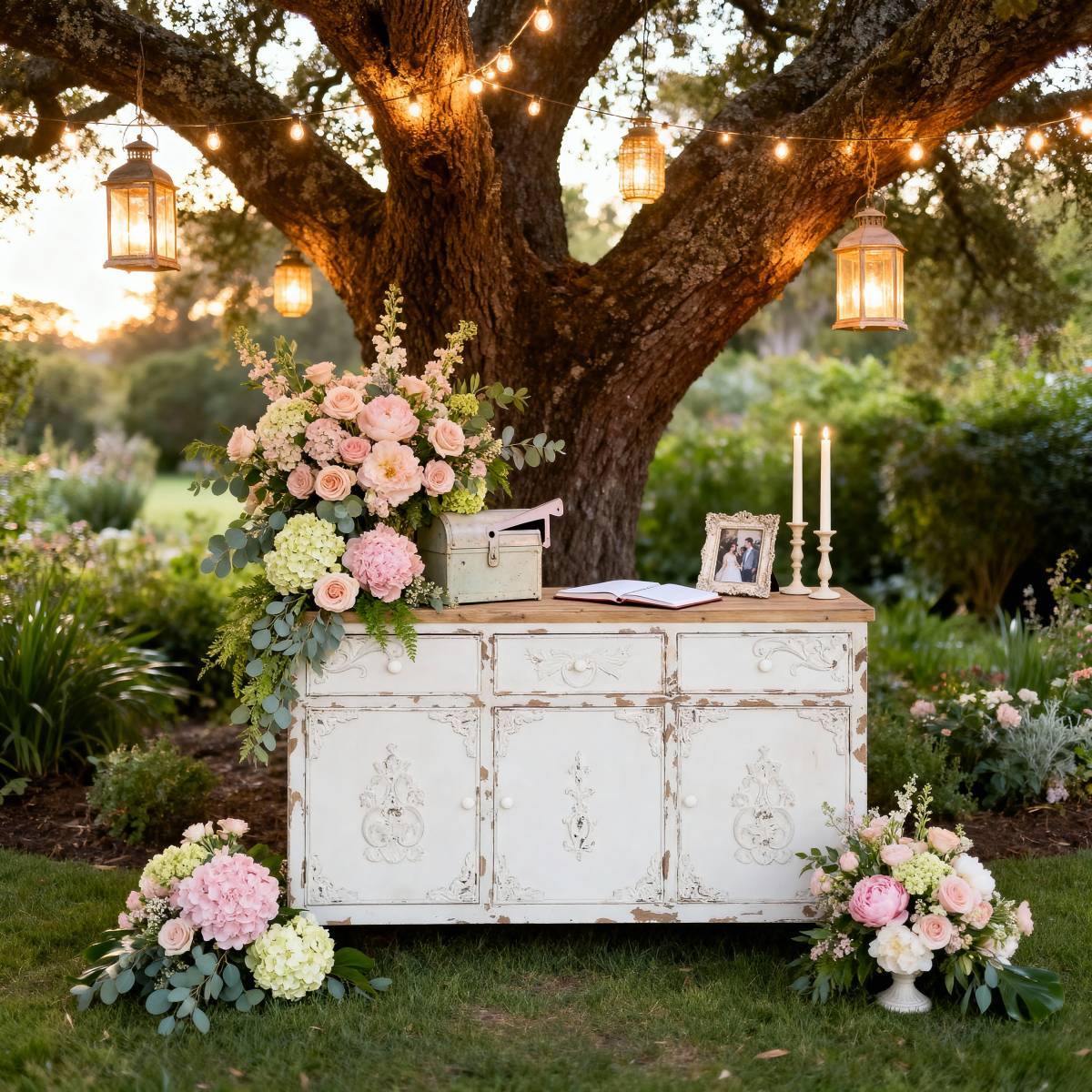 Mariage shabby chic