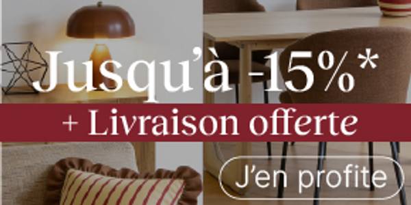 Jusqu'à -15% de réduction