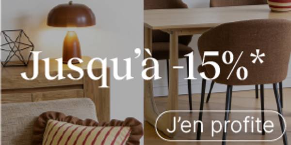 Jusqu'à -15% de réduction