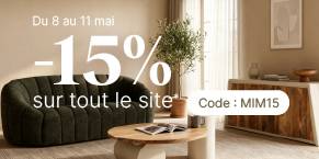 -15% sur tout le site