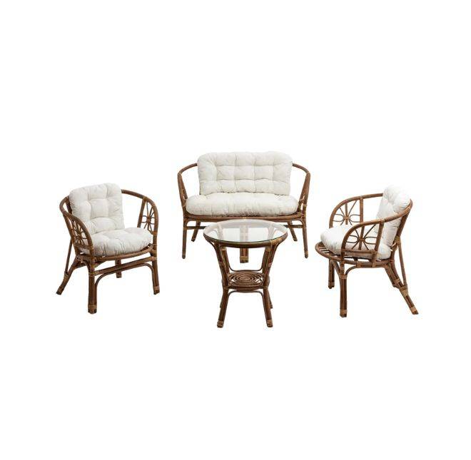 Salon de jardin en rotin