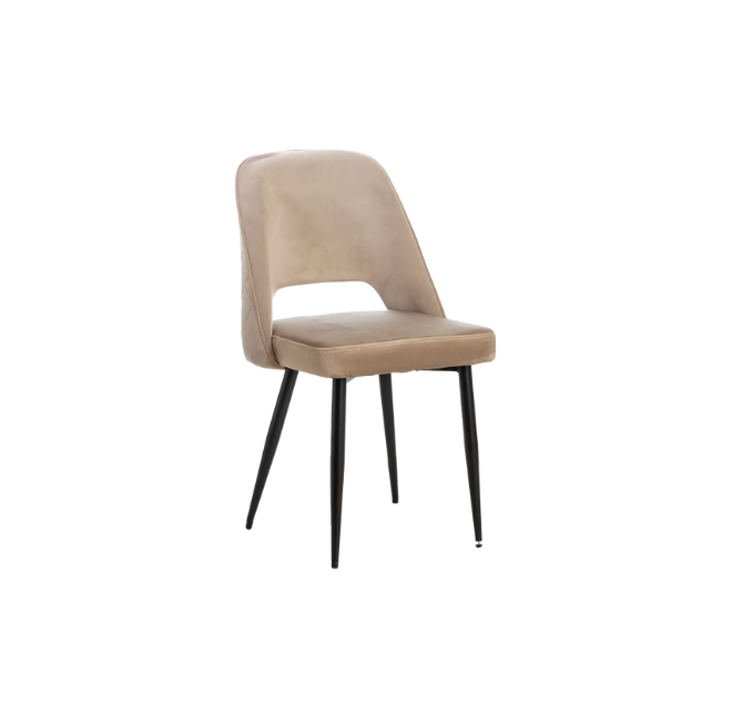 Chaise en velours
