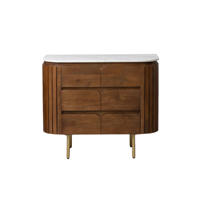 Meuble sous vasque en marbre