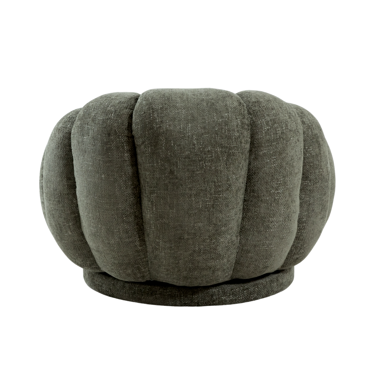 Fauteuil nuage en tissu vert gris Héléna