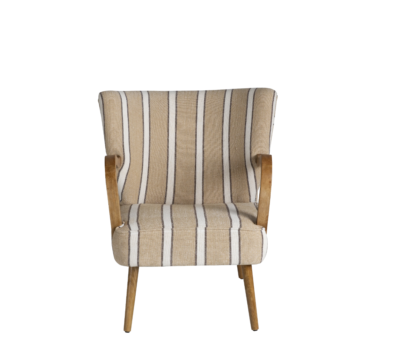 Fauteuil en coton rayures Castille