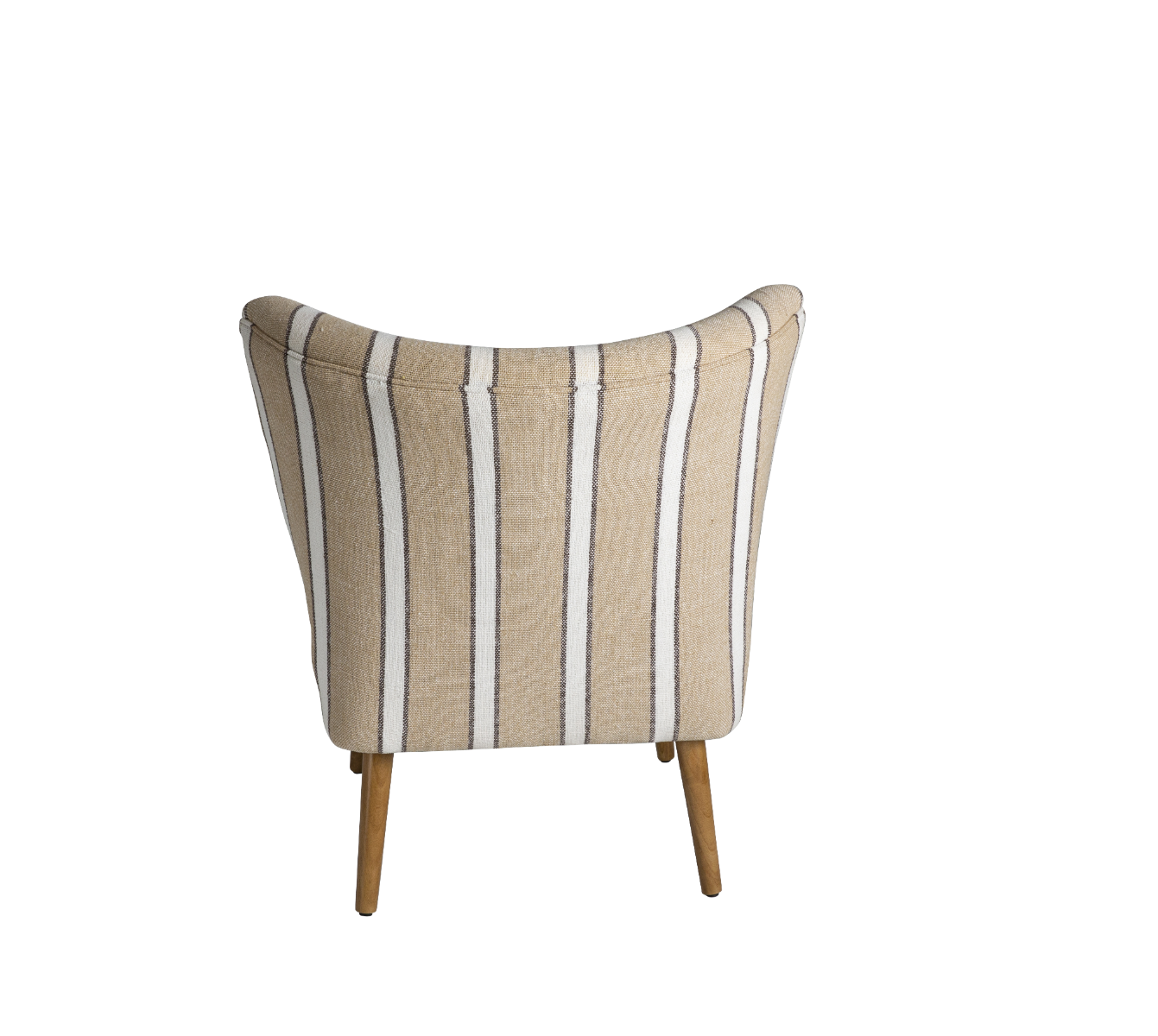 Fauteuil en coton rayures Castille