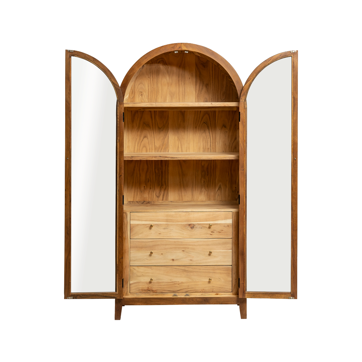 Vitrine en bois d'acacia Néven