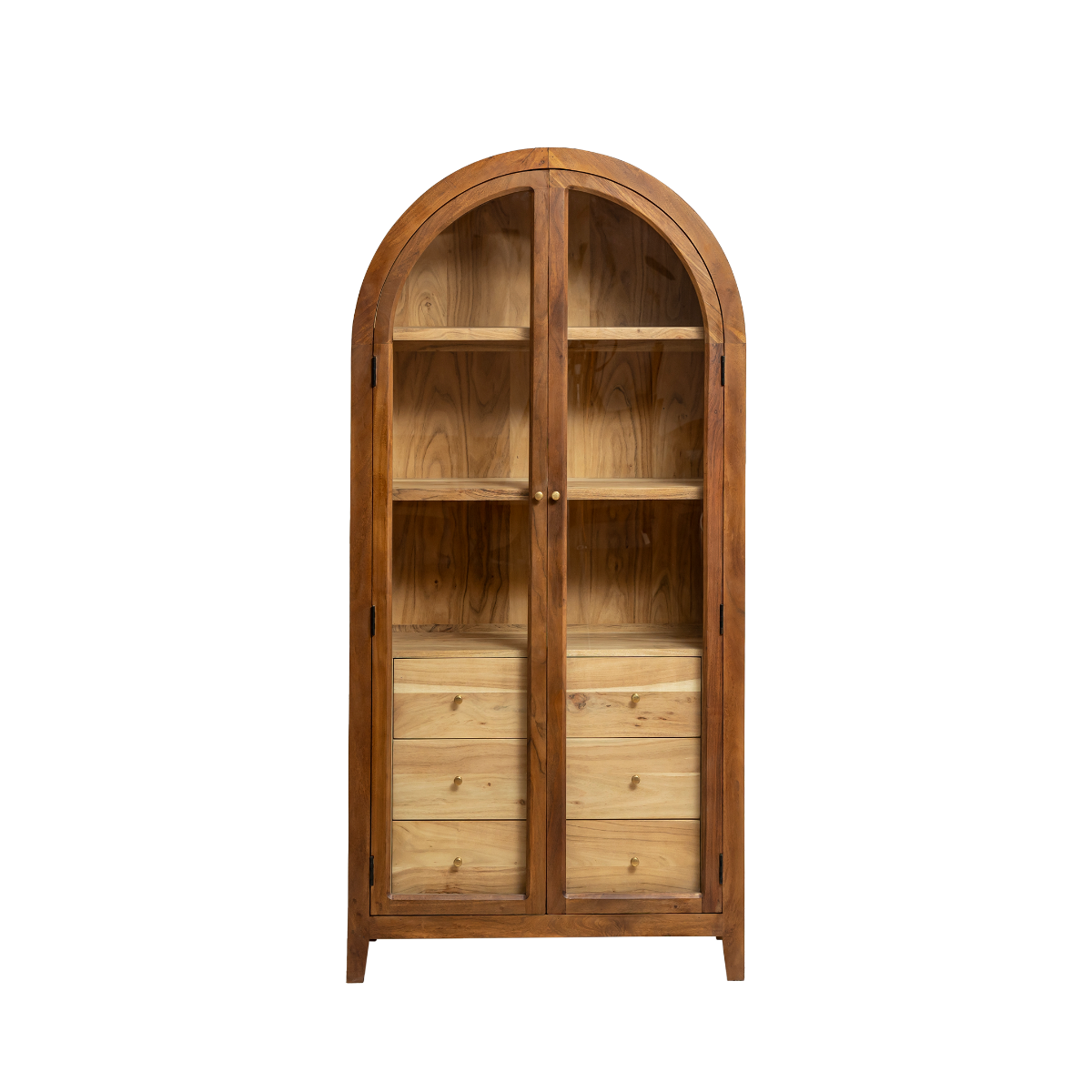 Vitrine en bois d'acacia Néven