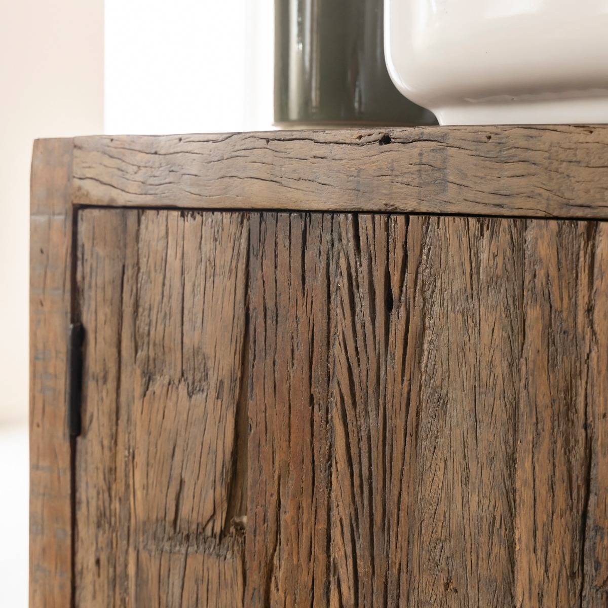 Meuble sous vasque en bois recyclé Adrienne
