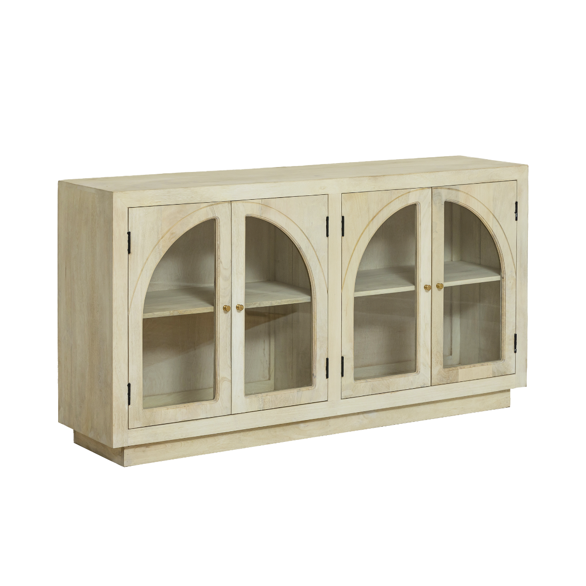 Buffet en bois de manguier blanchi Nesta
