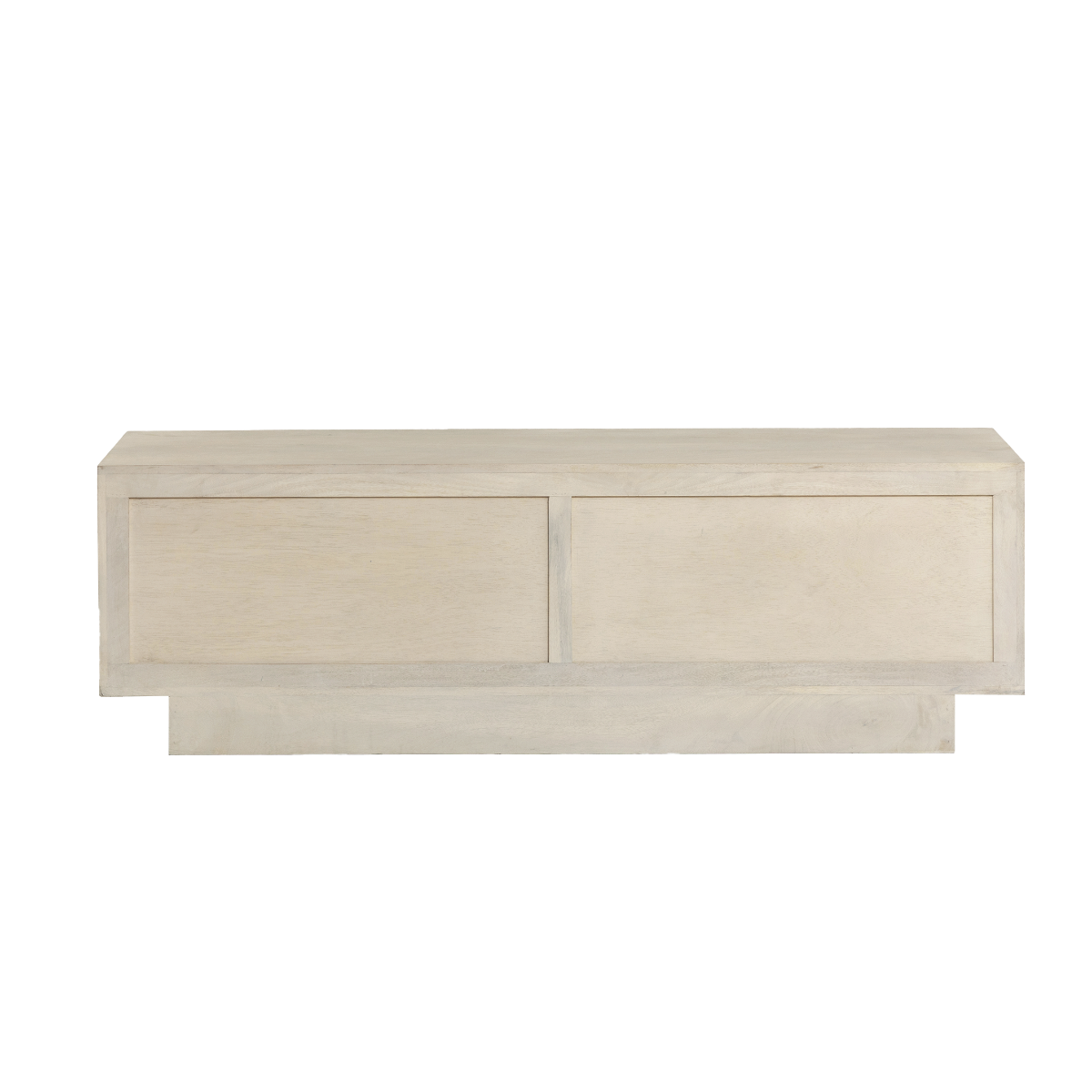 Meuble TV en bois de manguier blanchi Miliam