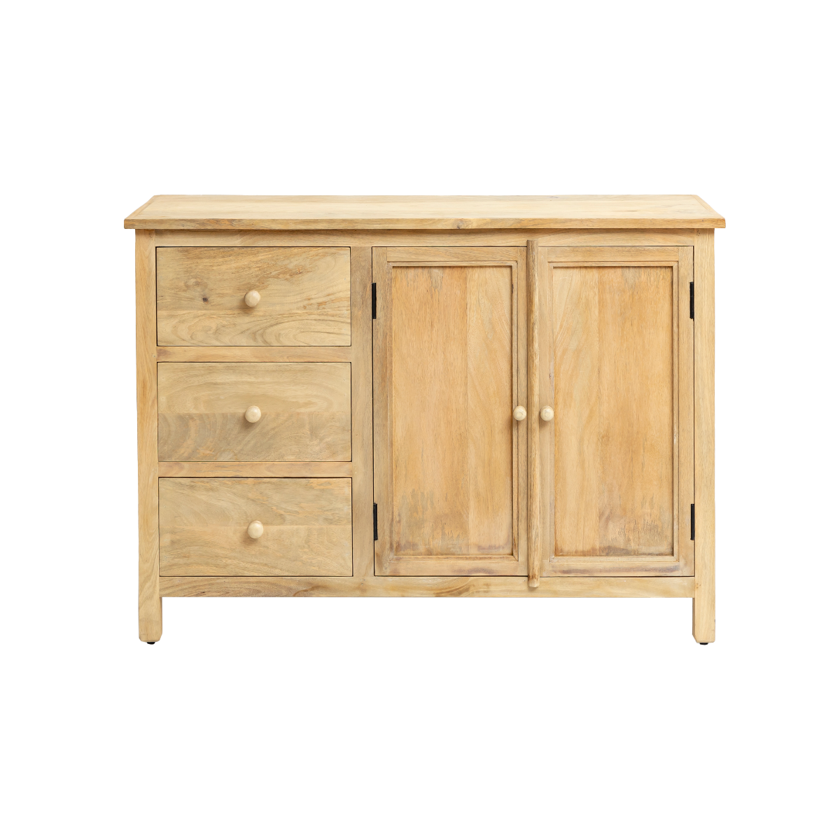 Buffet en bois de manguier blanchi Ronan
