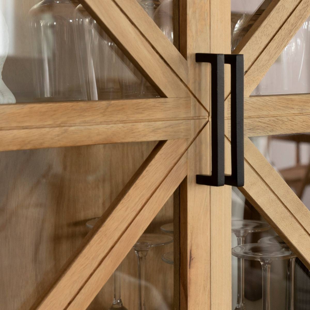Vitrine en bois de manguier Thalia