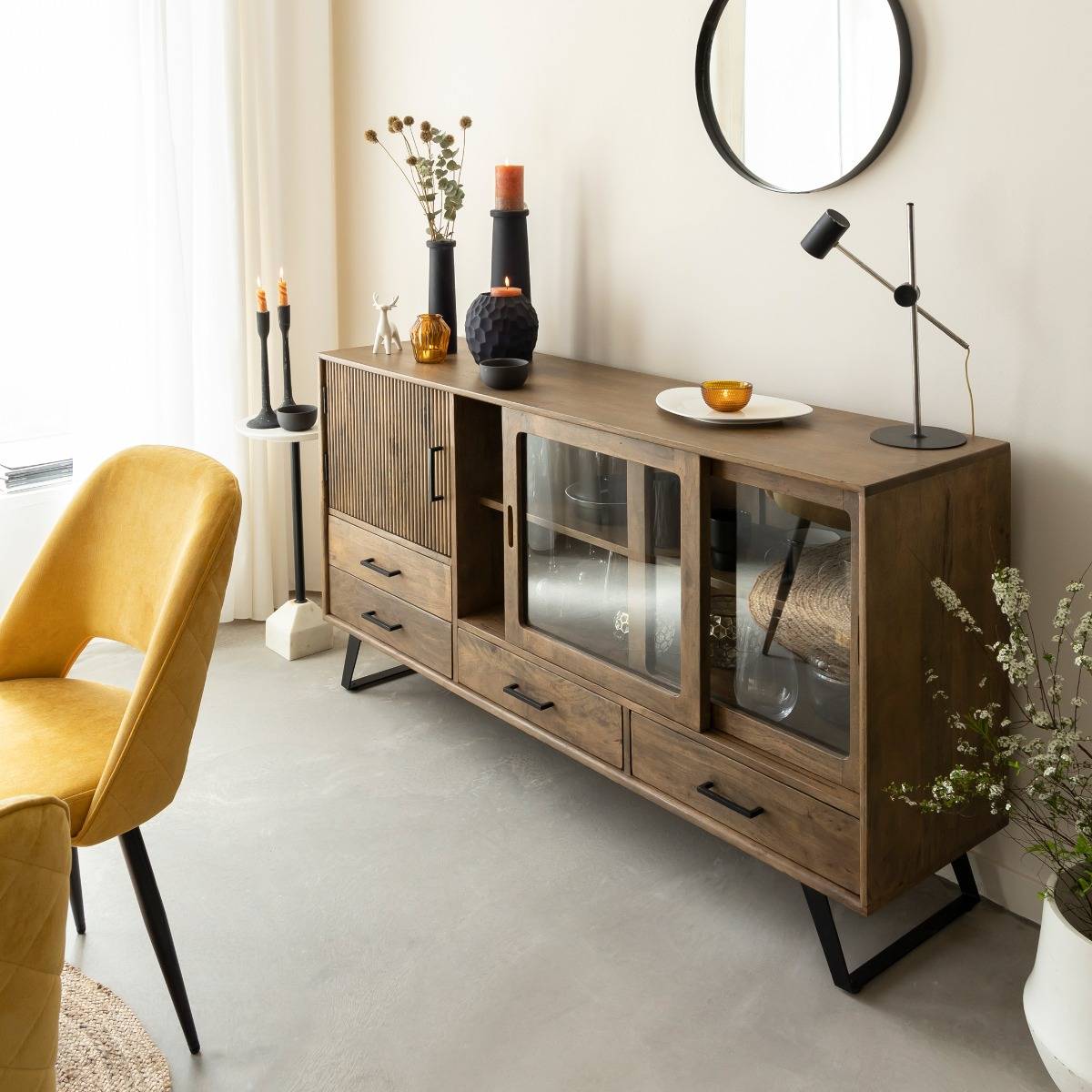 Buffet en bois de manguier Joy