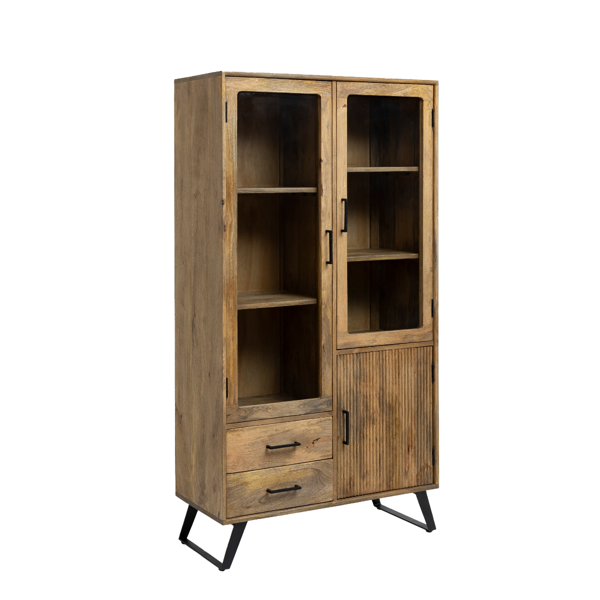 Vitrine Haute en bois de de manguier Joy