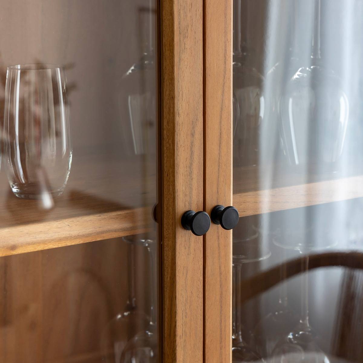 Vitrine en bois d'acacia 4 portes Jo