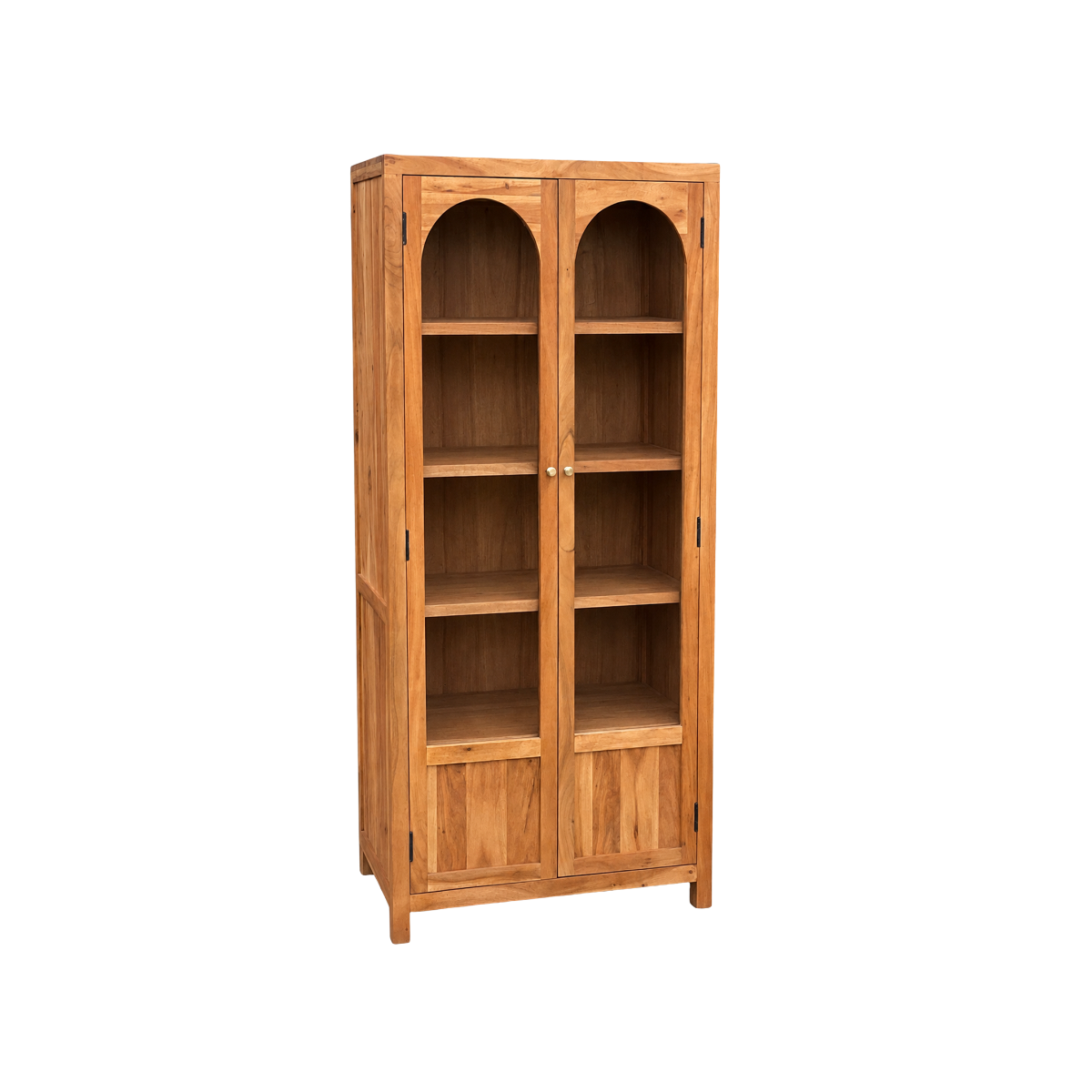 Vitrine en bois d'acacia Aurina