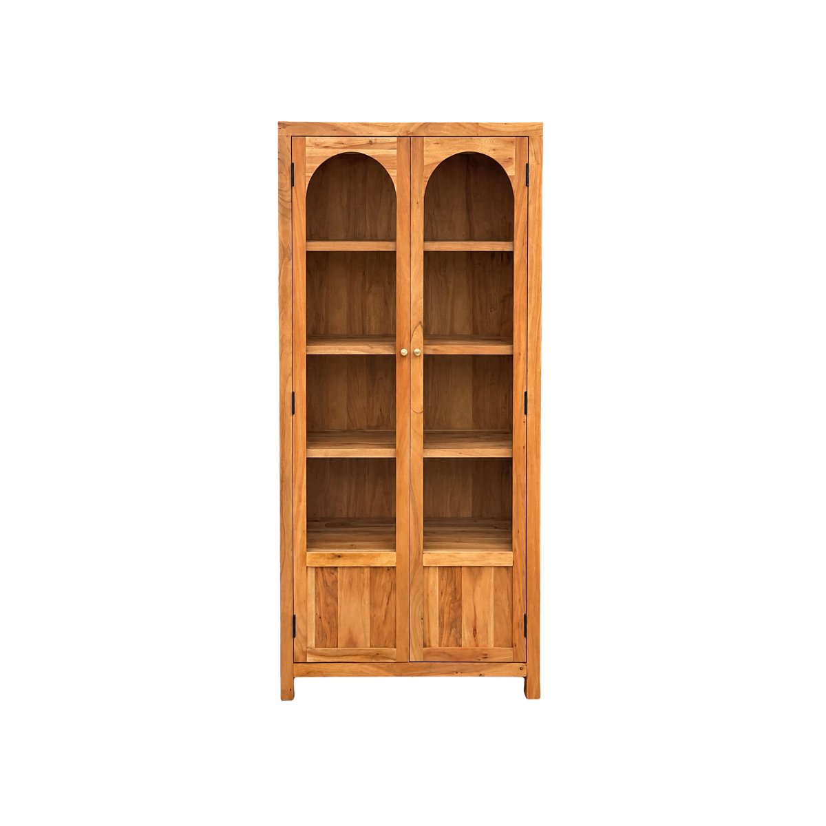 Vitrine en bois d'acacia Aurina