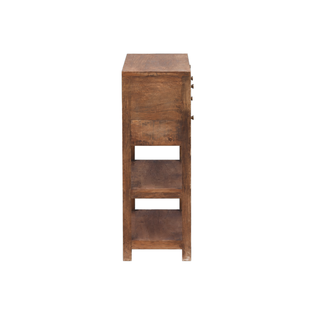 Console avec tiroirs en bois recyclé Indra