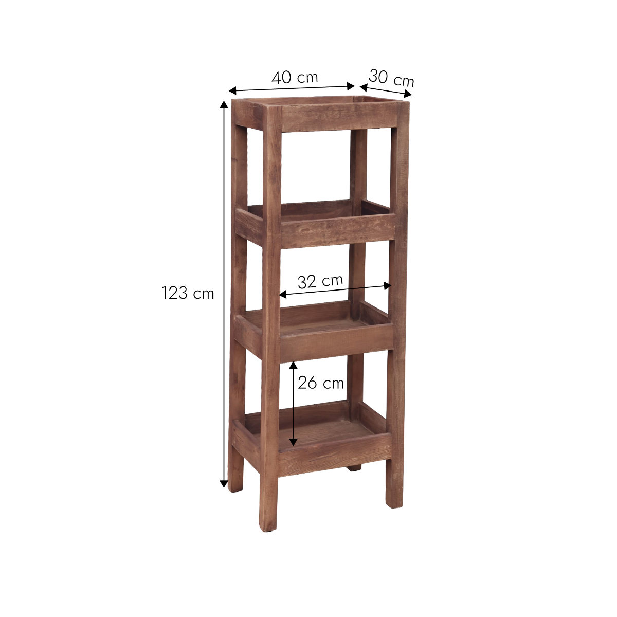 Etagère en bois recyclé Indra