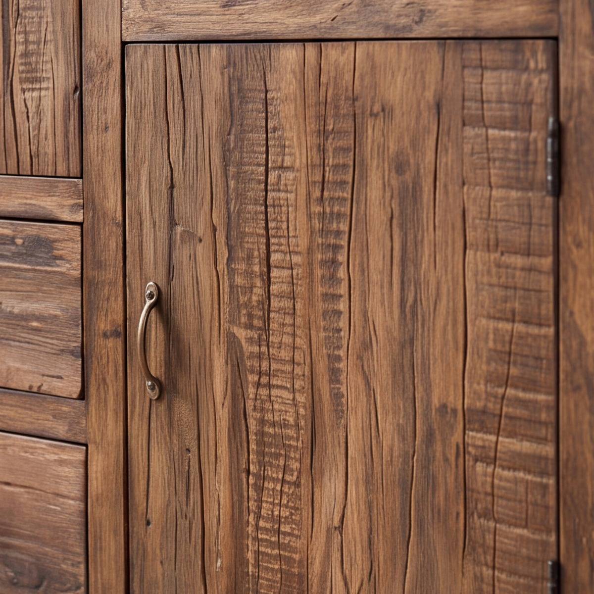 Petite armoire en bois recyclé Indra