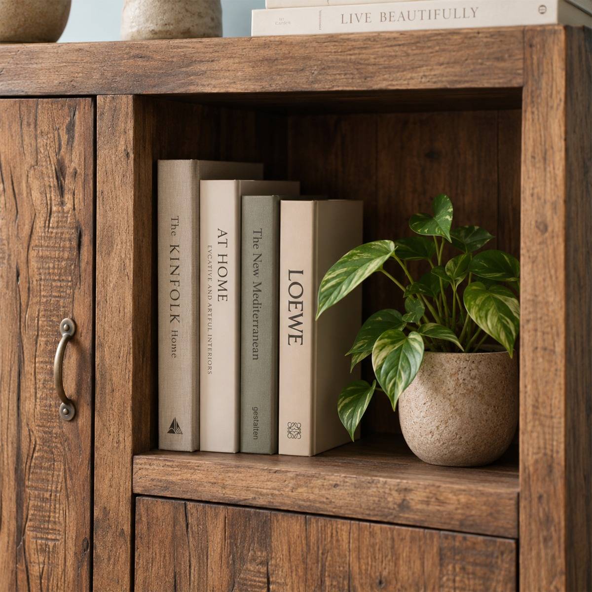 Petite armoire en bois recyclé Indra