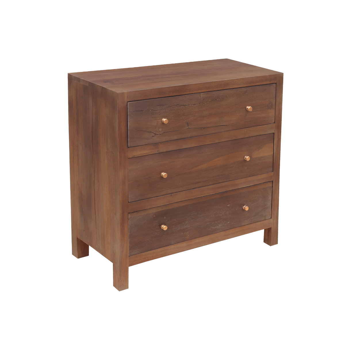 Commode 3 tiroirs en bois recyclé Arven