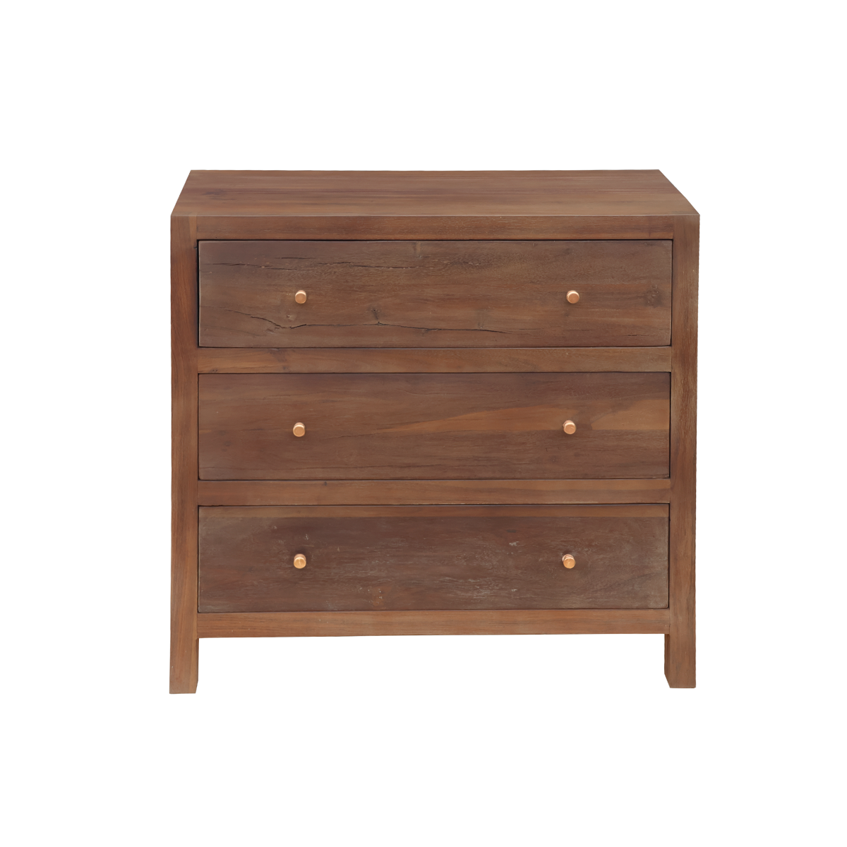 Commode 3 tiroirs en bois recyclé Arven