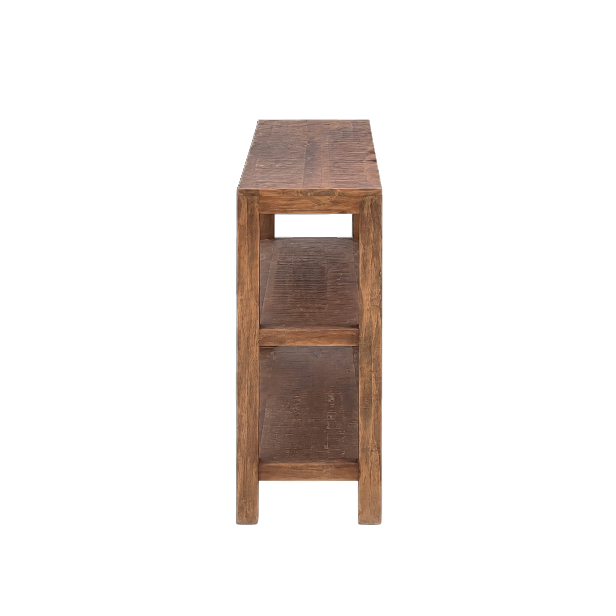 Console 3 étagères en bois recyclés Indra
