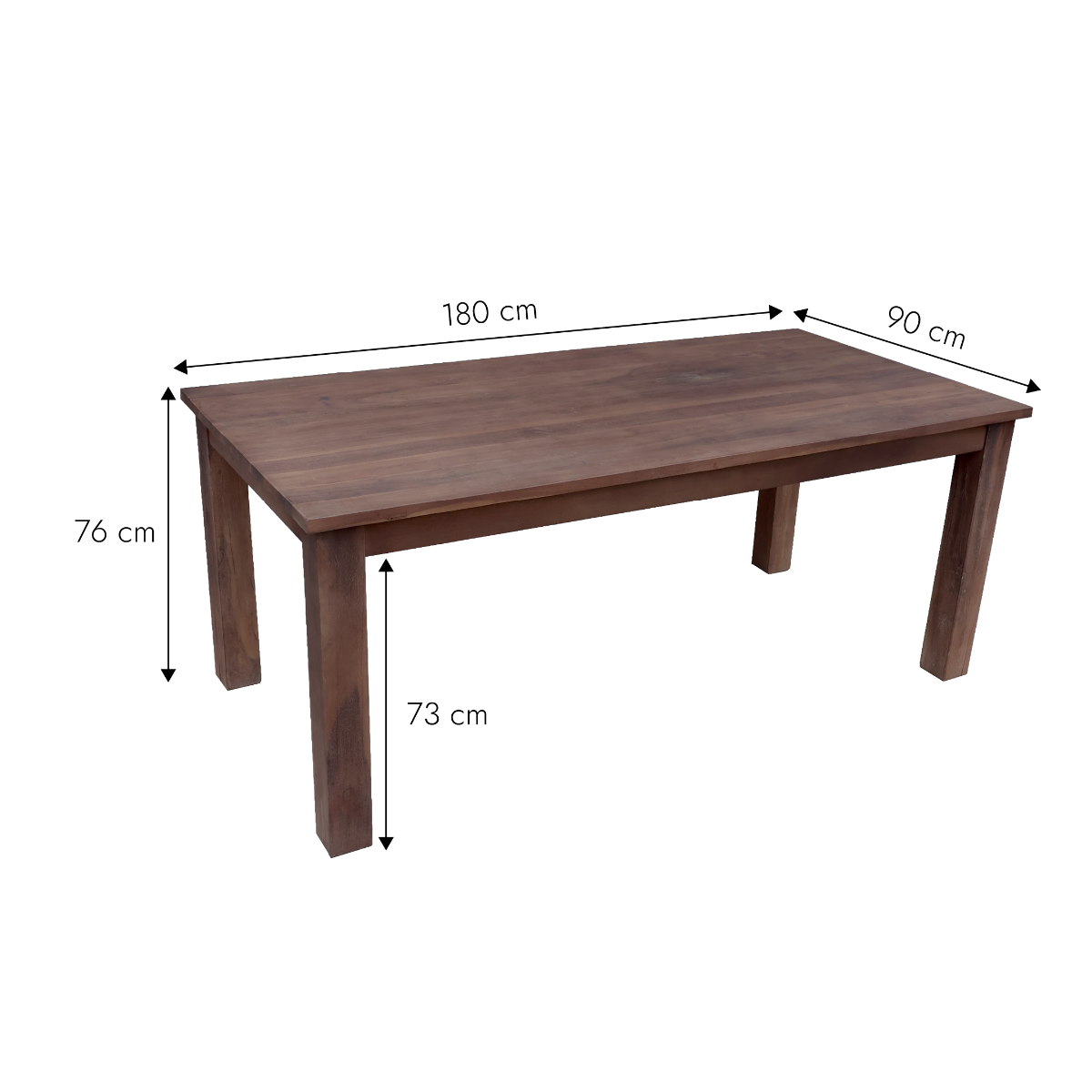 Table à manger en bois recyclé Indra