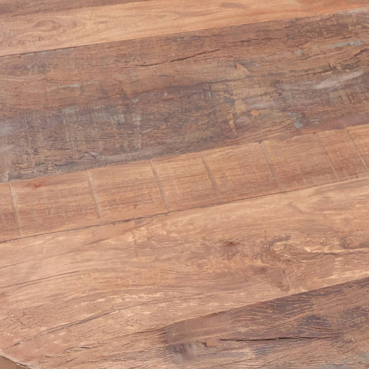 Table basse ronde en bois recyclé Nolah