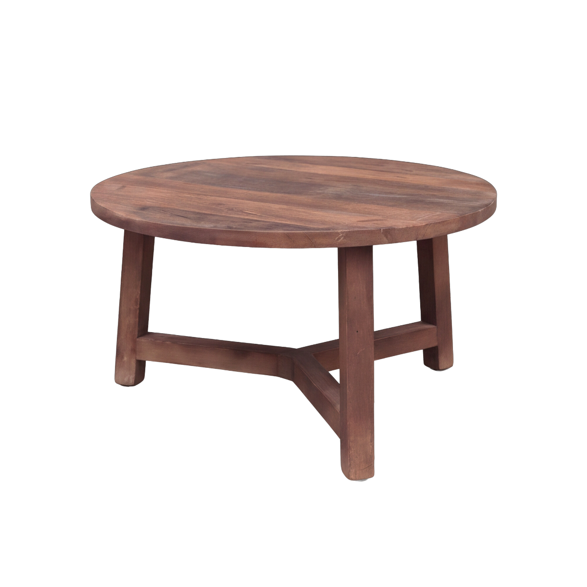 Table basse ronde en bois recyclé Nolah