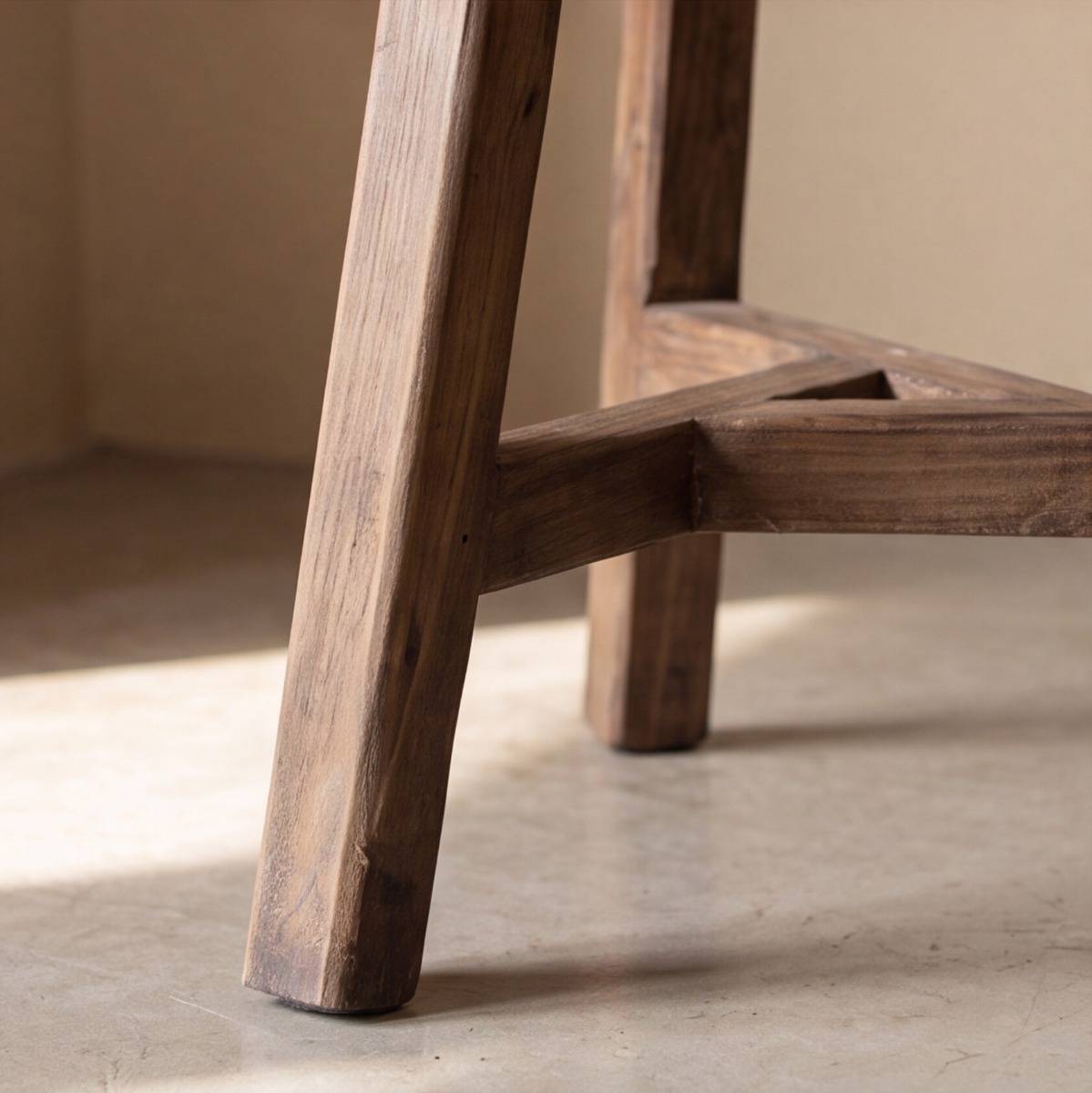 Tabouret en bois recyclé Nolah