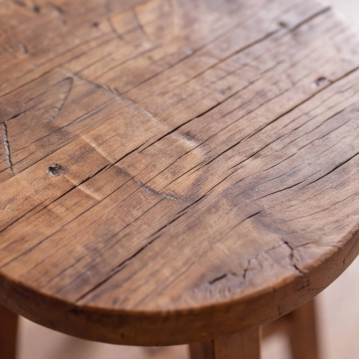 Tabouret de bar en bois recyclé Indra
