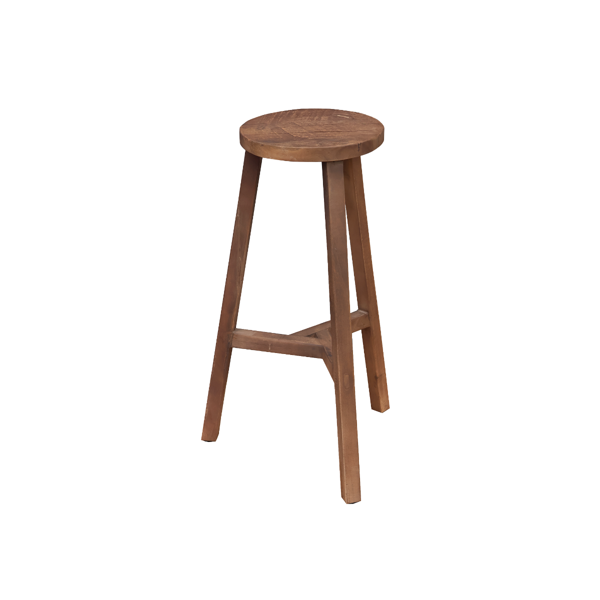 Tabouret de bar en bois recyclé Indra