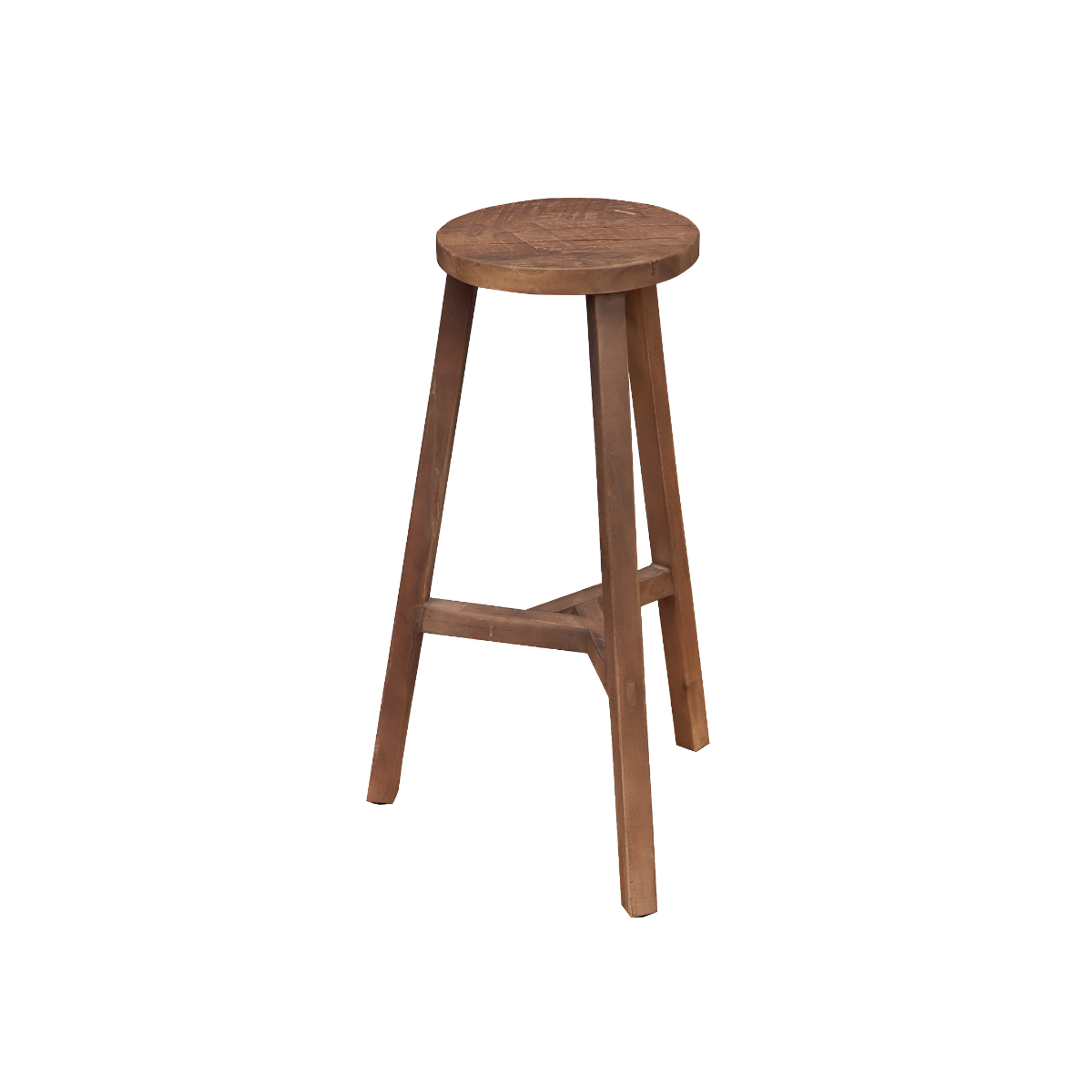 Tabouret de bar en bois recyclé Indra