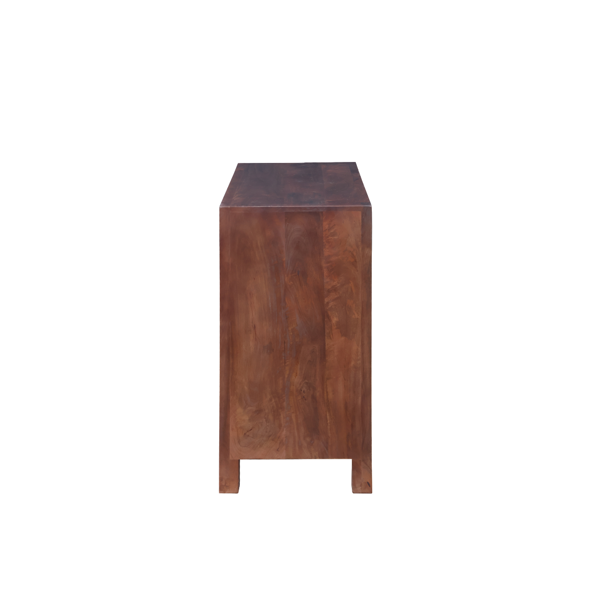 Commode sculpté en bois de manguier foncé Courtney