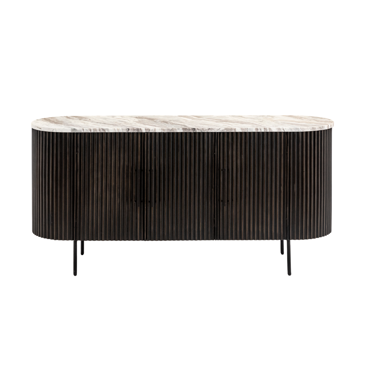 Buffet en métal et marbre Orlando