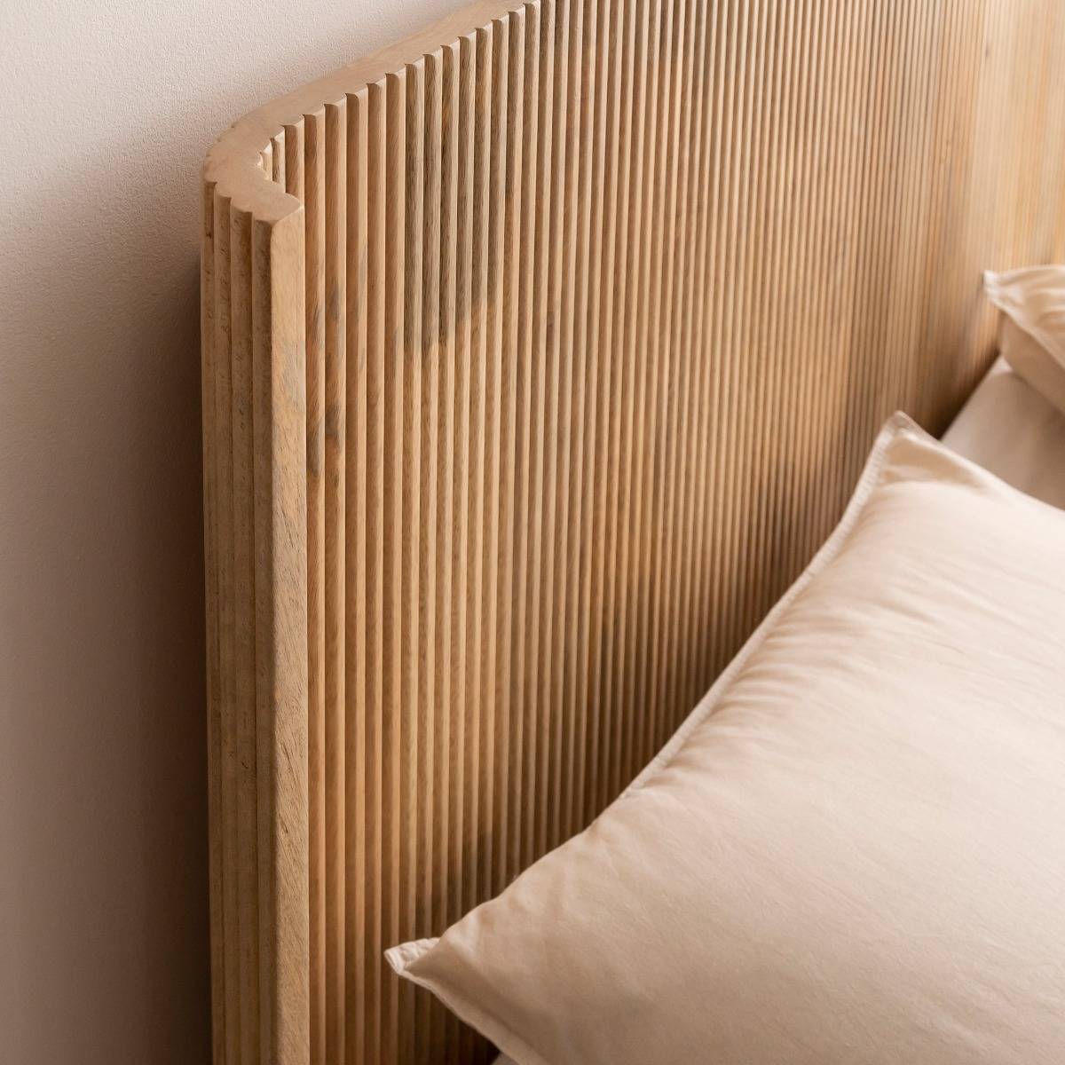 Tête de lit en bois de manguier Palmyre